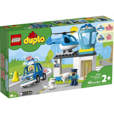 LEGO Duplo Sectie de Politie si elicopter, 40 piese