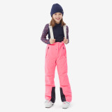 Pantalon Călduros și impermeabil schi pe p&acirc;rtie PNF 900 Roz Copii