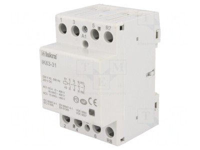 Contactor 4P 63A 230VAC 220VDC 3NO 1NC foto