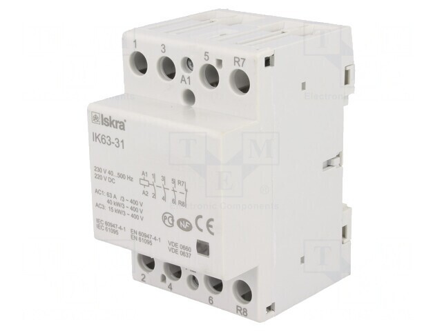 Contactor 4P 63A 230VAC 220VDC 3NO 1NC