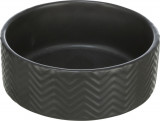 Cumpara ieftin Castron Ceramic, Pentru Caini, 0.4 l 13 cm, Negru, 25020, Trixie