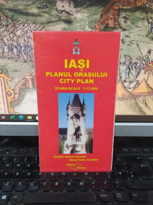 Iași, Planul orașului, City Plan, conține indexul străzilor, Amco Press 1999, 193