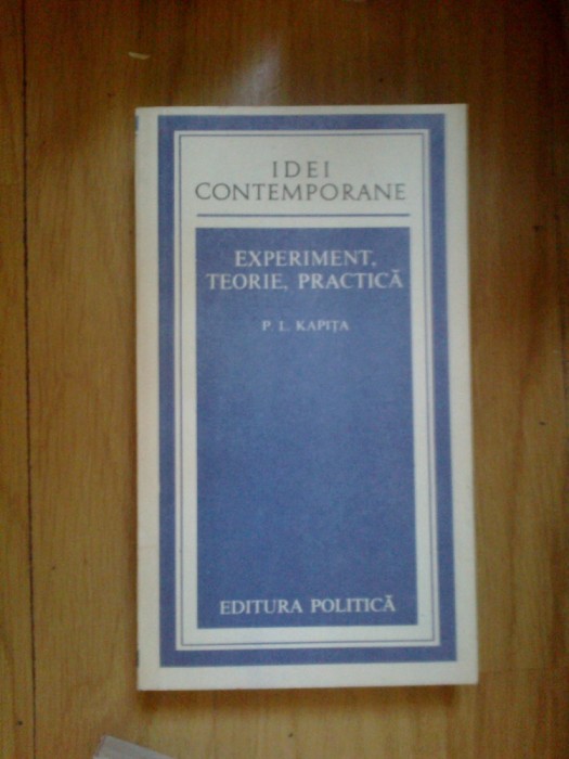 e4 EXPERIMENT, TEORIE, PRACTICA - P.L. KAPITA