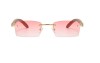 Ochelari Soare Dama Bambus Roz Stil Ray Ban Gucci Prada - Protectie UV, Design Elegant