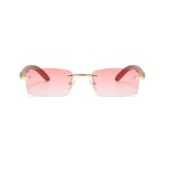 Ochelari de Soare dama cu brate din bambus Roz tip Ray Ban&nbsp;Gucci&nbsp;Prada
