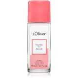 s.Oliver Here and Now Women Deo cu atomizor pentru femei 75 ml