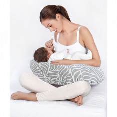 Perna pentru alaptat 2 in 1 Nursing Pillow (Culoare: Gri) foto