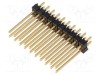 Conector SAMTEC șir pini tată 20 pini 2x10 THT 2,54mm drept aurit