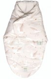 Sistem de infasare, Baby swaddle din Bumbac cu umplutura antialergica BabySoft, Gasca Bej