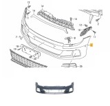 Bara fata VW Scirocco (1k8), 05.2014-11.2017, grunduit, Aftermarket, Rapid