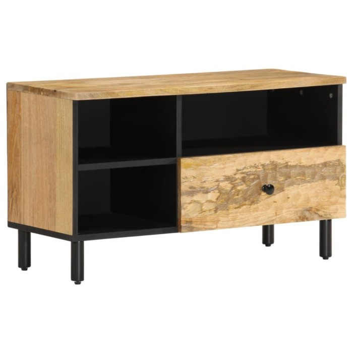 Gossi dulap tv, 80x33x46 cm, lemn masiv de mango