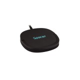 ALIMENTATOR wireless SPACER, Quick Charge 15W Qi, conector Type-C, rol de stand prin prindere magnetica, negru &quot;SPAR-WCHGQ-02&quot; (timbru verde 0.18 lei)