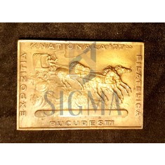 PLACHETA BRONZ, EXPOZITIA NATIONALA FILATELICA BUCURESTI &#039;&#039;77