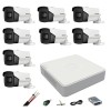 Sistem supraveghere Hikvision 8 camere 8MP 4 in 1, IR 60m, DVR 8 canale 4K, accesorii montaj SafetyGuard Surveillance