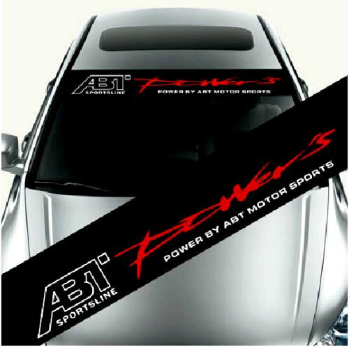 Sticker parasolar auto ABT (126 x 16cm) ManiaStiker