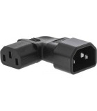 Adaptor de alimentare IEC-320-C14 la IEC-320-C13 la 90 grade spre, Valueline