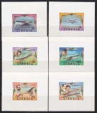 Liberia 1978 - Istoria aviației, 6 Colite DE LUX NDT, SET COMPLET, MNH