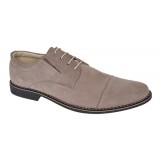 Pantofi casual barbati - Model din piele naturala intoarsa Bej PAVELBEJ1