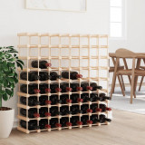VidaXL Raft de vin pentru 72 sticle, 90,5x23x90,5 cm, lemn masiv pin