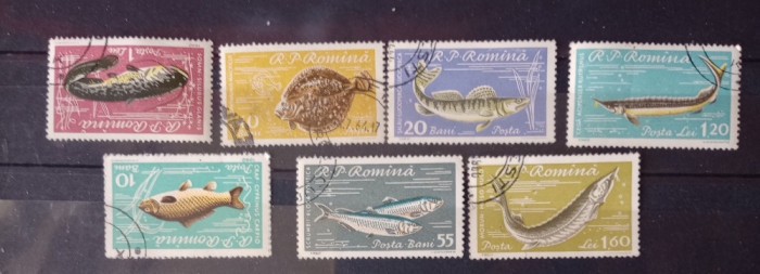 Romania 1960 Lp 510 piscicultura serie Ștampilat