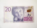 Suedia 20 Kronor 2015,bancnota din imagini