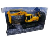 Excavator cu acumulatori fum radiocomanda si senile din cauciuc