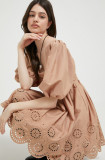 Abercrombie &amp; Fitch rochie culoarea maro, mini, evazati