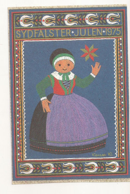 TD5 -Carte Postala- DANEMARCA - Sydfalster Julen 1975, circulata 1989 foto