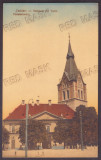 4914 - CODLEA, Church, Market, Romania - old postcard, CENSOR - used - 1917, Circulata, Printata