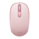 Mouse optic wireless 2.4 GHz sau blutooth Baseus B01055503413-00, 1600dpi, roz