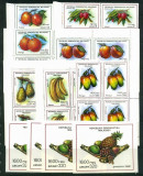 Madagascar 1992 Fruits, set+imperf.sheet x 4, MNH R.017, Nestampilat