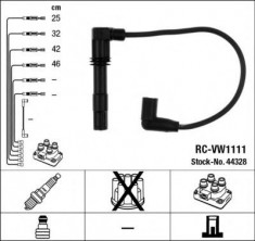 Set fise bujii VW GOLF IV (1J1) (1997 - 2005) NGK 44328 foto