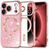Asteroid GSM - Luxury Glitter MagSafe - iPhone 18 Pro Max / iPhone 17 Pro Max - Rose Gold