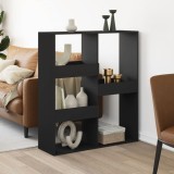 vidaXL Separator de cameră, negru, 100x33x115 cm, lemn prelucrat