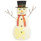 Figurina decorativa Craciun om de zapada LED 90 cm tesatura lux