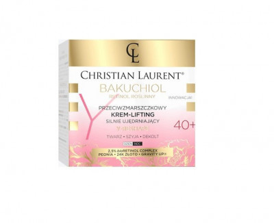 Crema de fata, Christian Laurent, bioBakuchiol Y-Reshape, Anti-Wrinkle Intensely Firming Cream-Lifting 40+, 50 ml foto