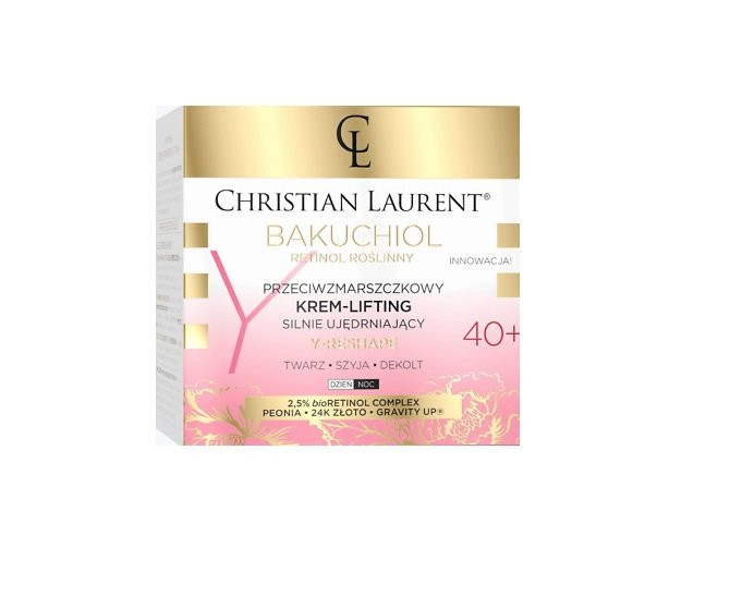 Crema de fata, Christian Laurent, bioBakuchiol Y-Reshape, Anti-Wrinkle Intensely Firming Cream-Lifting 40+, 50 ml