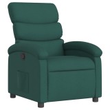 Cumpara ieftin Fotoliu rabatabil verde inchis, material textil