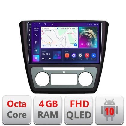 Navigatie Skoda Yeti 2009-2014 B-YETI Android Ecran QLED octa core 4+64 carplay android auto KIT-YETI+EDT-E309V3 CarStore Technology