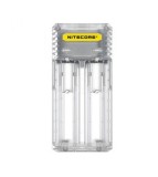 NITECORE Q2 &Icirc;ncărcător rapid cu 2 canale 2A pentru IMR Li-ion-Culoare Transparent