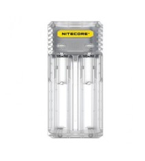 NITECORE Q2 &Icirc;ncărcător rapid cu 2 canale 2A pentru IMR Li-ion-Culoare Transparent