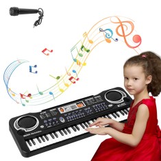 Orga electronica pentru copii NYTRO MQ-6 Piano, 61 de clape, 10 ritmuri si 8 efecte + Microfon foto