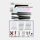 Lumini ambientale dedicate Volkswagen Passat B8 2014-2018, RGB Acrilice 23 in 1 Dinamice cu efect symphony, Control din Aplicatie Bluetooth Buton