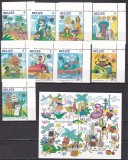 Belize 1985 Disney MI 829-837 + bl. 74 MNH
