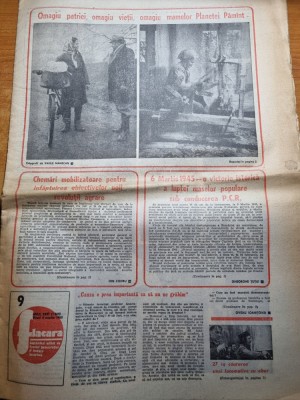 flacara 5 martie 1982-art. taranii din ressu,cenaclul flacara gala cu nr. 500 foto