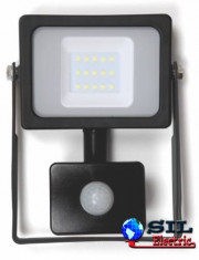 Proiector cu LED SMD cu senzor 10W 800lm IP44 4000K Well foto