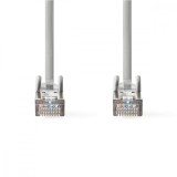 Cablu de retea SFTP Cat6a 1m gri RJ45 tata - RJ45 tata dublu ecranat Nedis