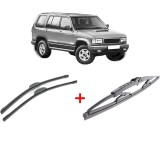 Cumpara ieftin Set 3 stergatoare OPEL MONTEREY A (M92) din 1991 - 1998, pentru parbriz si luneta fata si spate auto, Bosch Twin, din cauciuc siliconat rezistent, OPE