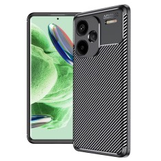 Husa pentru xiaomi redmi note 13 pro plus 5g, carbonfiber, premium, black foto