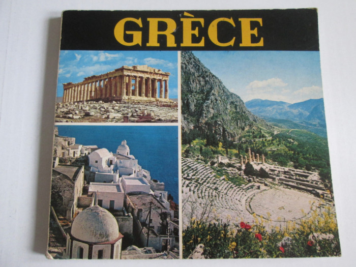 Album voiaj Grecia in limba franceza 170 x 157 mm